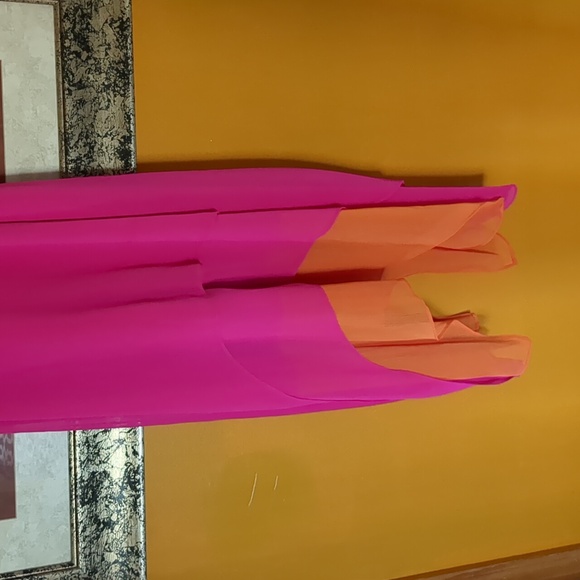 BAR III FUSCHIA/ORANGE DRESS - Picture 3 of 10